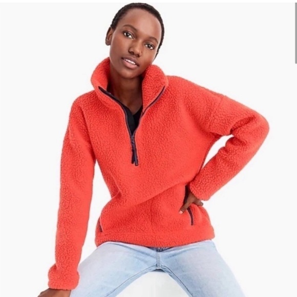 J. Crew Tops - J crew polartec fleece half zip pullover❣️🌹